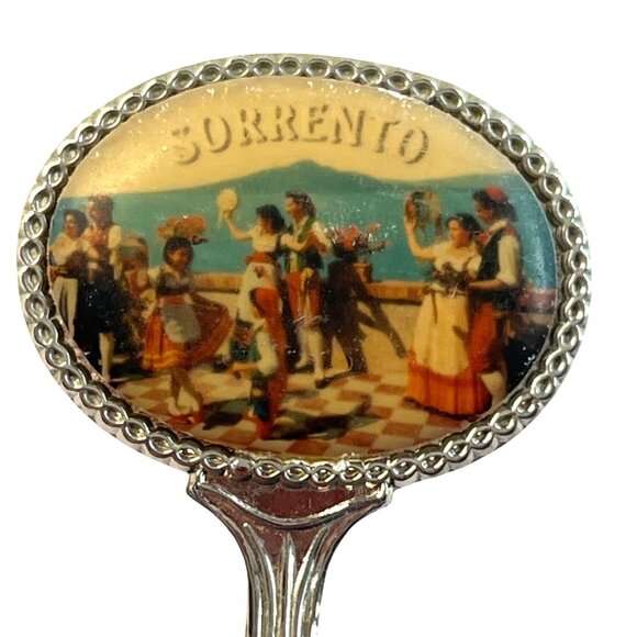 Vintage Sorrento Souvenir Collectible Spoon With Decorative Handle B84 - Picture 3 of 5